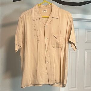 1950’s Wonderfit Beige Casual Button Down Shirt